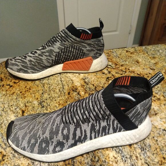 Adidas NMD CS2 Primeknit Glitch Black Red White Sneakers BZ0515 Mens Size 12 main image 12